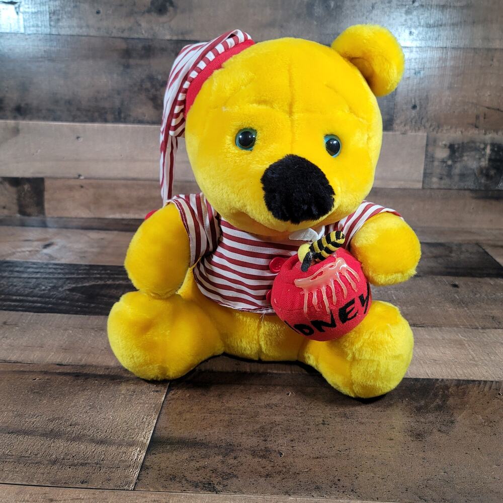 Vintage Winnie the Pooh with Honey Pot 12" Plush